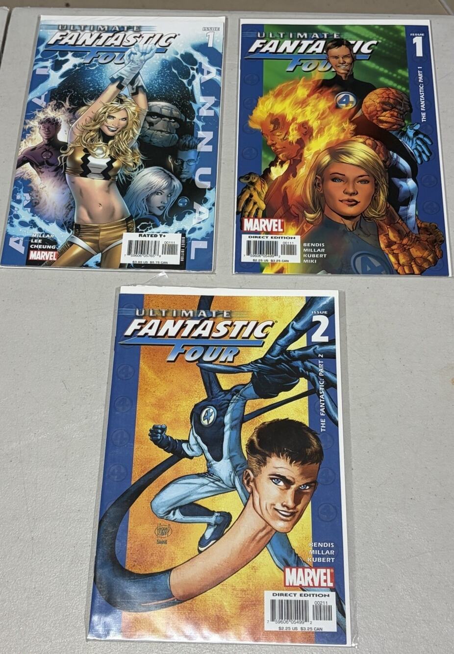 Ultimate Fantastic Four Lot #1, 2 And Annual #1